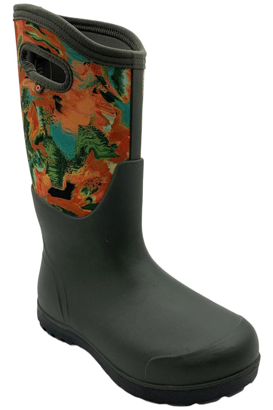 BOGS Women'sNeo Wild Brush Boots Dark Green/Green - Medium